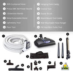 Prolux CV12000 Central Vacuum Unit System with Prolux Electric Hose Power Nozzle Kit and 25 Year Warranty redcen3