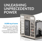 Prolux New Comfort Stainless Steel 6,000 to 14,000 mg/hr Commercial Ozone Generator and Air Purifier PLCOZ12K