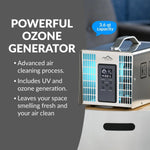 Prolux New Comfort Stainless Steel 6,000 to 14,000 mg/hr Commercial Ozone Generator and Air Purifier PLCOZ12K