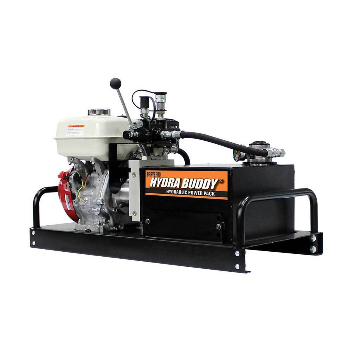 BravePro Hydra Buddy | Hydraulic Power Pack | 2,000 PSI | 5.5 GPM | Recoil Start | Honda GX270 HBHR280GX