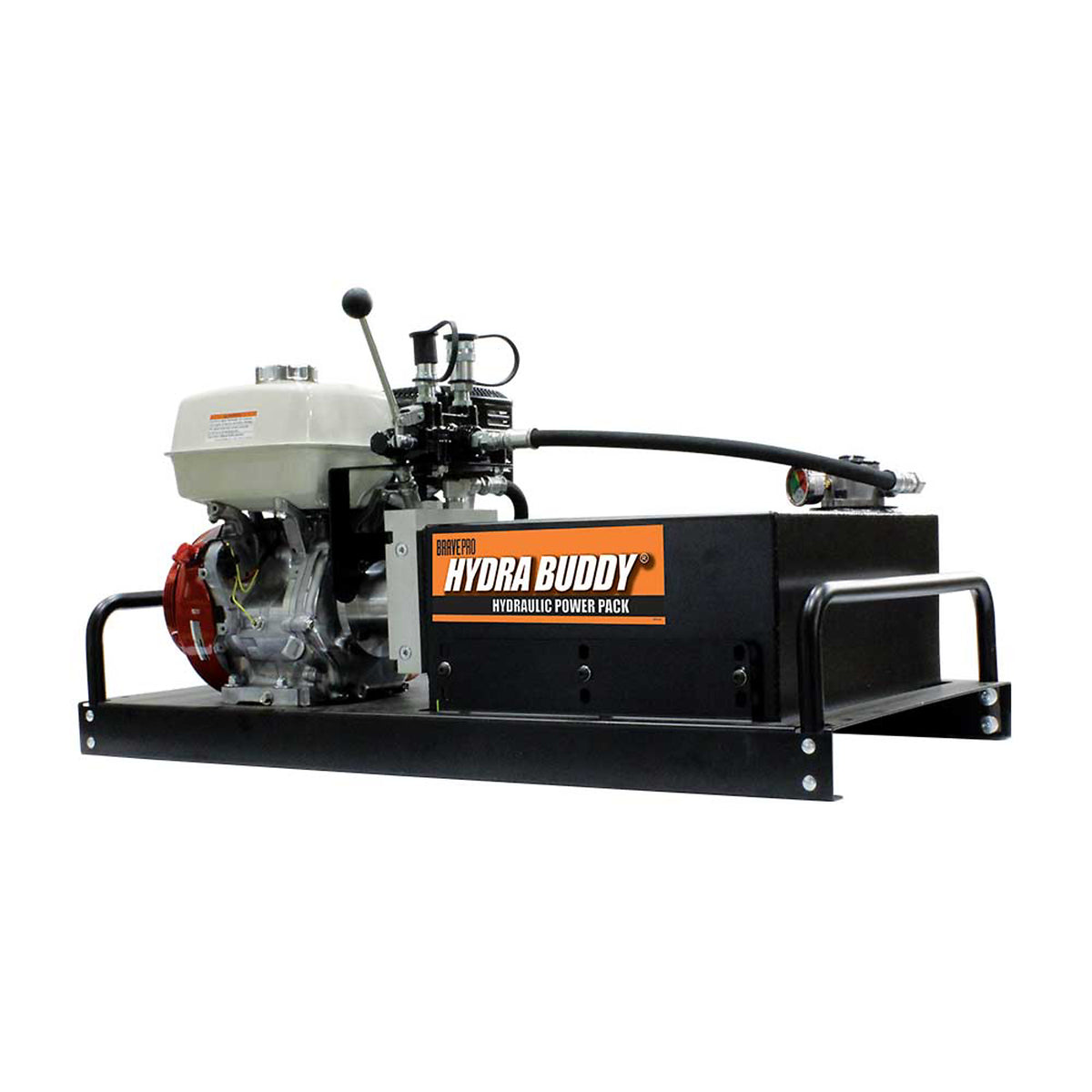 BravePro Hydra Buddy | Hydraulic Power Pack | 2,000 PSI | 7 GPM | Recoil Start | Honda GX390 HBHR350GX
