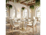 Zuo Ithaca Dining Table White & Gold 101845