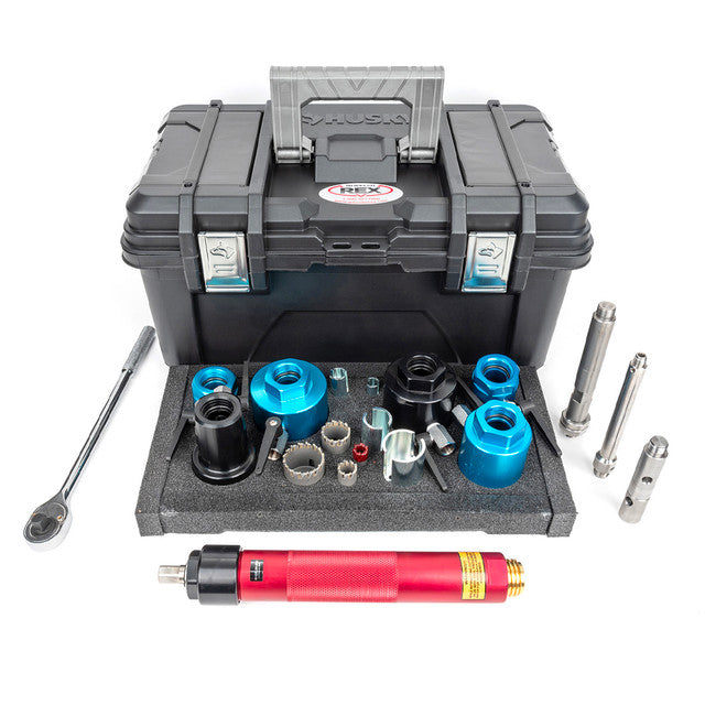 WheelerRex Hot Tapping System, 3/4"-2", CTS Flare & Compression, for Plastic, DI & CI 8209