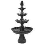 Sunnydaze 4-Tier Grand Courtyard Outdoor Water Fountain - 80" H FC-73850