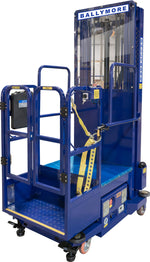 Ballymore Personnel Lift: Push-Around, Battery, 650 lb Load Capacity, 7 ft 10 in Closed Height, 6 in PS-12
