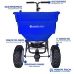 Earthway 100lb Professional Stainless Steel Ice Melt Broadcast Spreader 90399