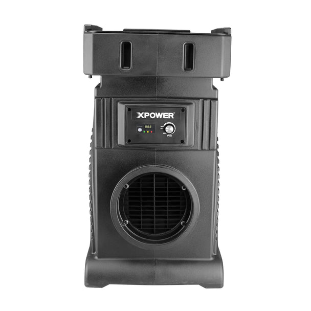 XPOWER AP-1500U portable air scrubber angled view