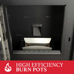 Ashley AP5613-W Pellet Stove 40 lb. Hopper (1,800 Sq. Ft.) AP5613-W