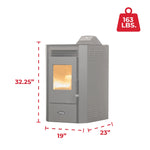 Ashley AP5613-W Pellet Stove 40 lb. Hopper (1,800 Sq. Ft.) AP5613-W