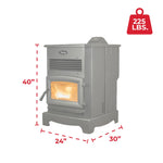 Ashley AP5622-W Pellet Stove 170 lb. Hopper (3,000 Sq. Ft.) AP5622-W