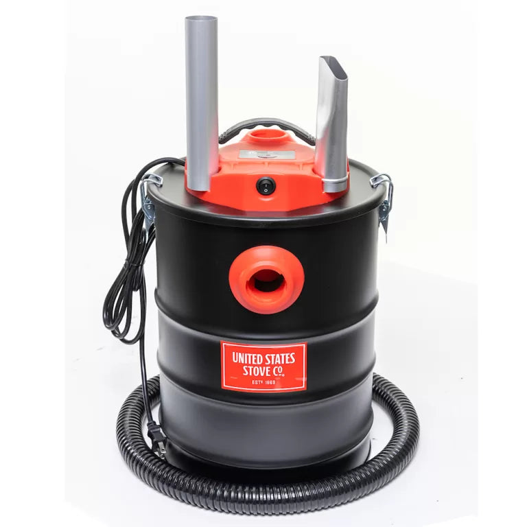 US Stove Black Metal Ash Vacuum AV15E