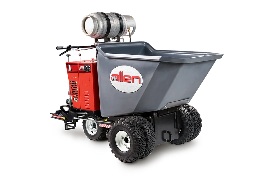Allen Power Buggy 16CF Poly Bucket Honda GX390 Propane Elec Start Foam Filled Tires AW16-P