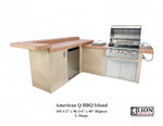 Lion American Q BBQ Island 90118