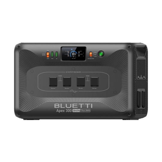BLUETTI Apex 300 front panel with digital display