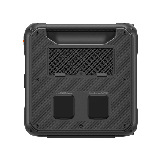 BLUETTI Apex 300 rear panel with DC/PV input and battery expansion ports