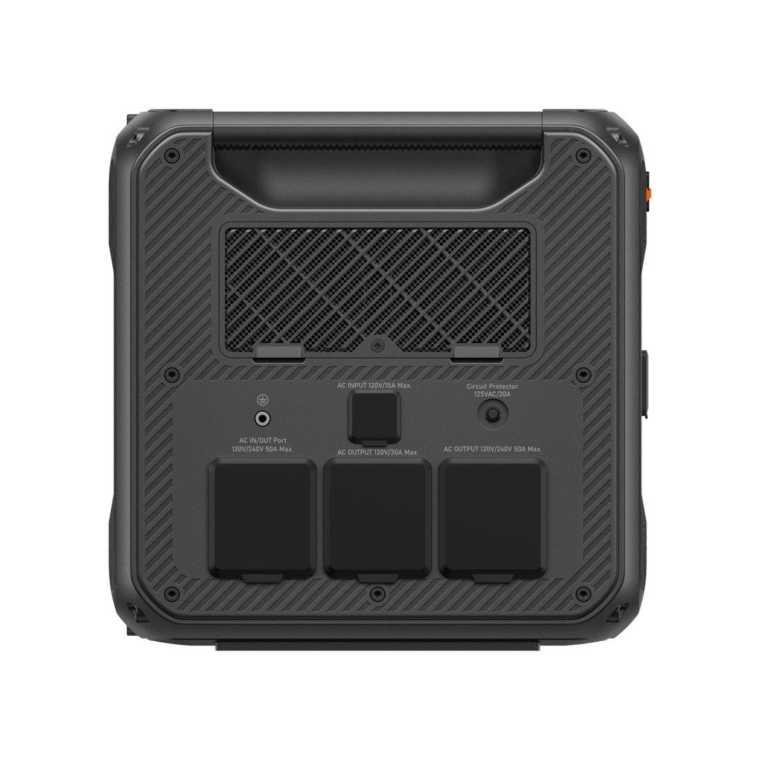 BLUETTI Apex 300 rear panel AC input/output ports