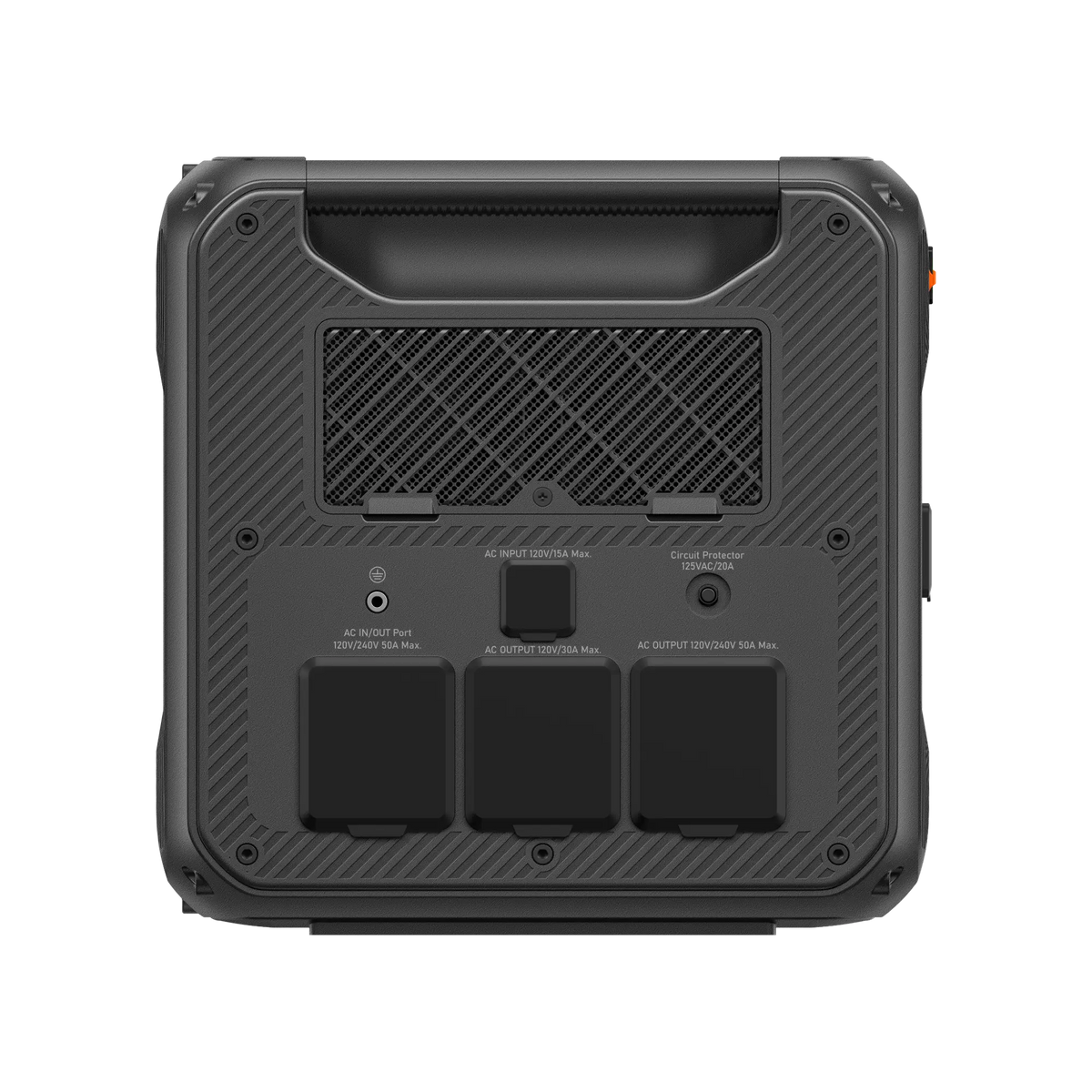 BLUETTI Apex 300 rear panel AC input/output ports