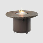 Outdoor Greatroom Marbleized Noche Beacon Chat Height Fire Table BC-20-MNB
