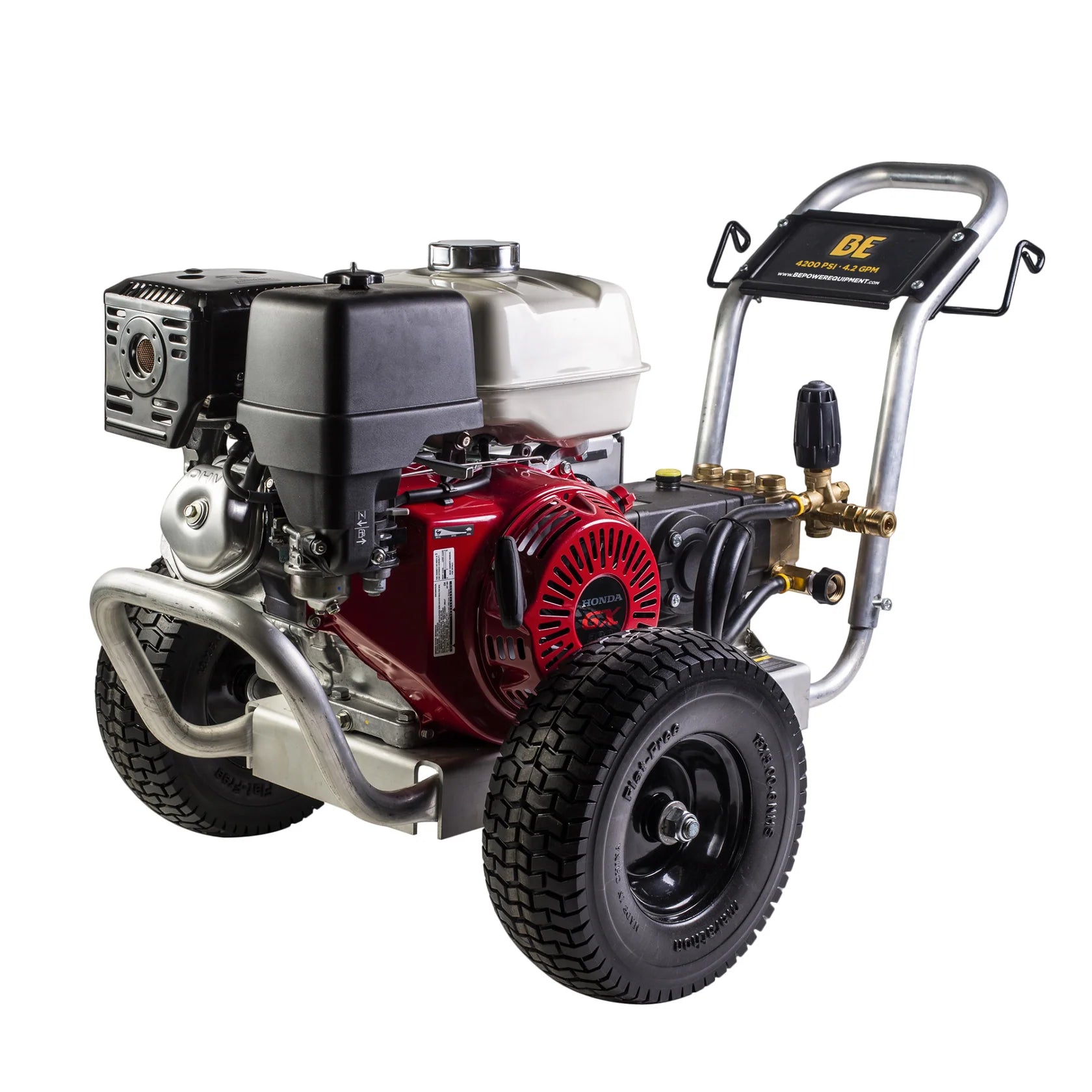 BE Power Equipment 4,200 PSI 4.2 GPM Cold Water Gas Pressure Washer B4213HABGS
