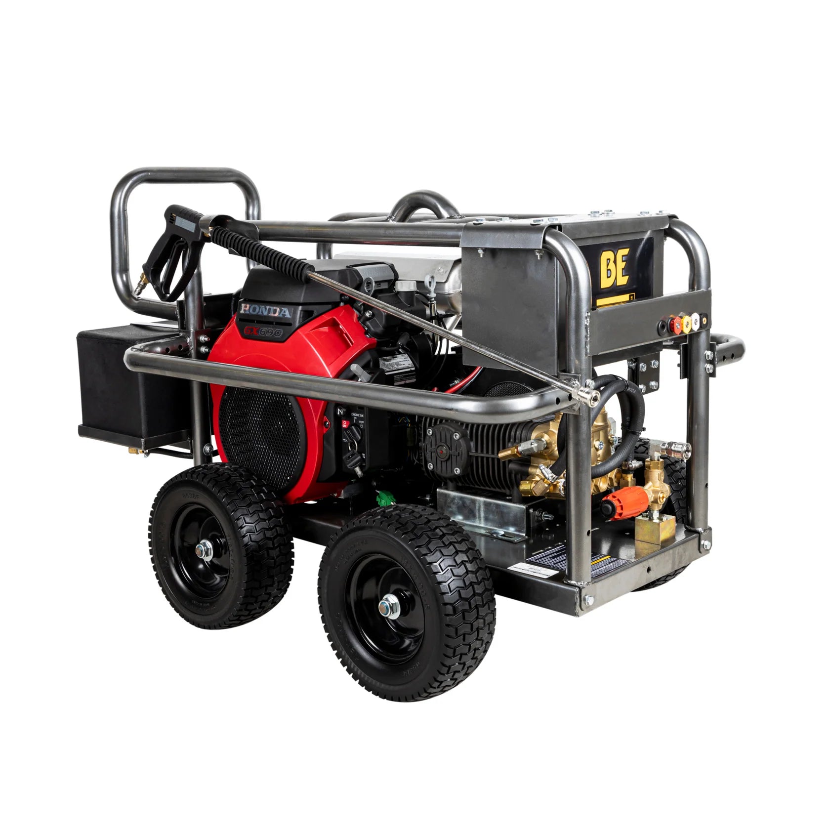 BE Power Equipment 5,000 PSI 5.0 GPM Cold Water Gas Pressure Washer PE-5024HWEBCOM