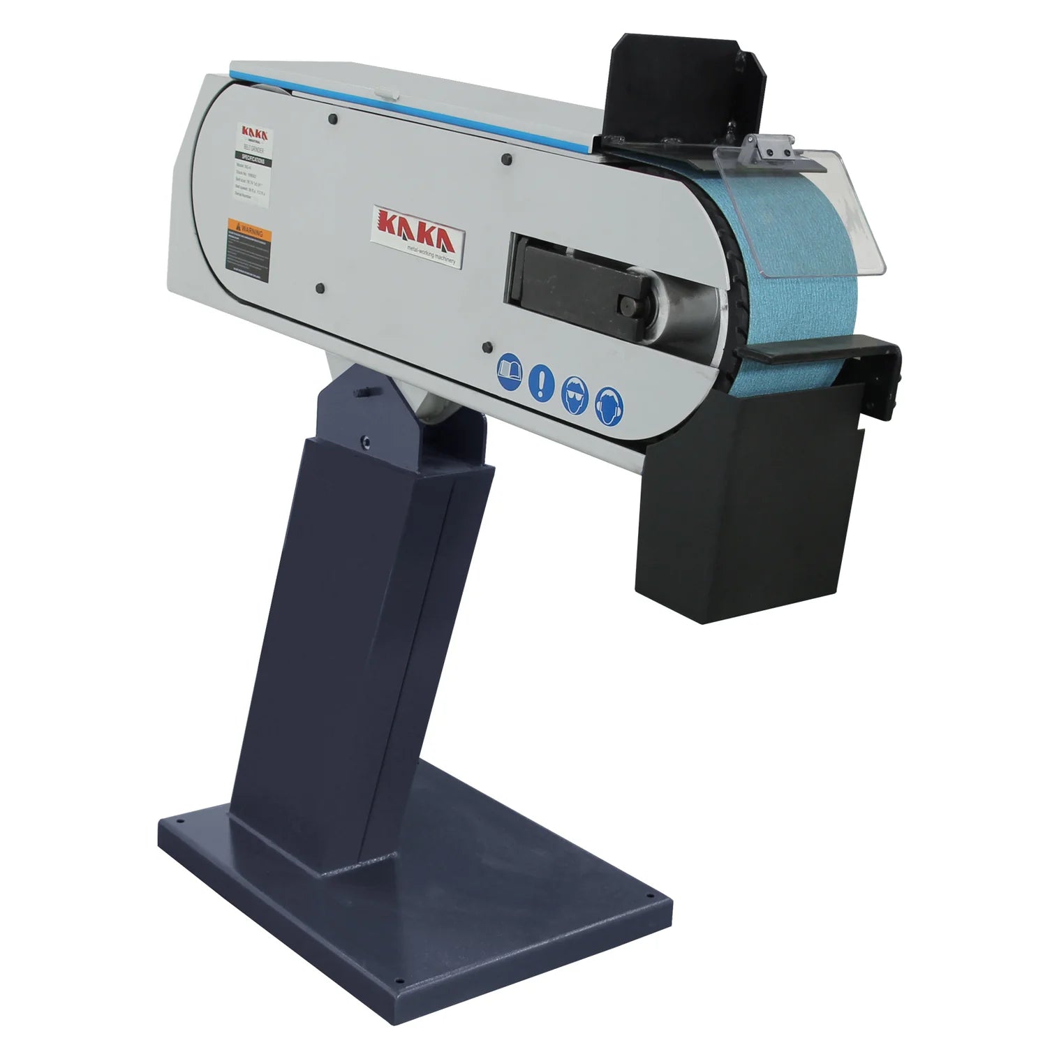 Kaka Industrial BG-6 Belt Grinder, 6 x 79 in Belt Sande, Wheel Metal Belt Grinder/Sander, Sander with Cast Iron Base, High Speed Belt Grinder 220V-60HZ-3PH 189002V220