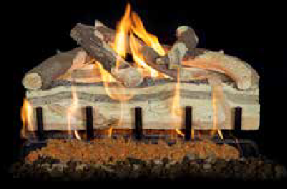 Grand Canyon 18" Blue Pine Split Logs - 6 Piece Set (Logs Only) BPS18LOGS