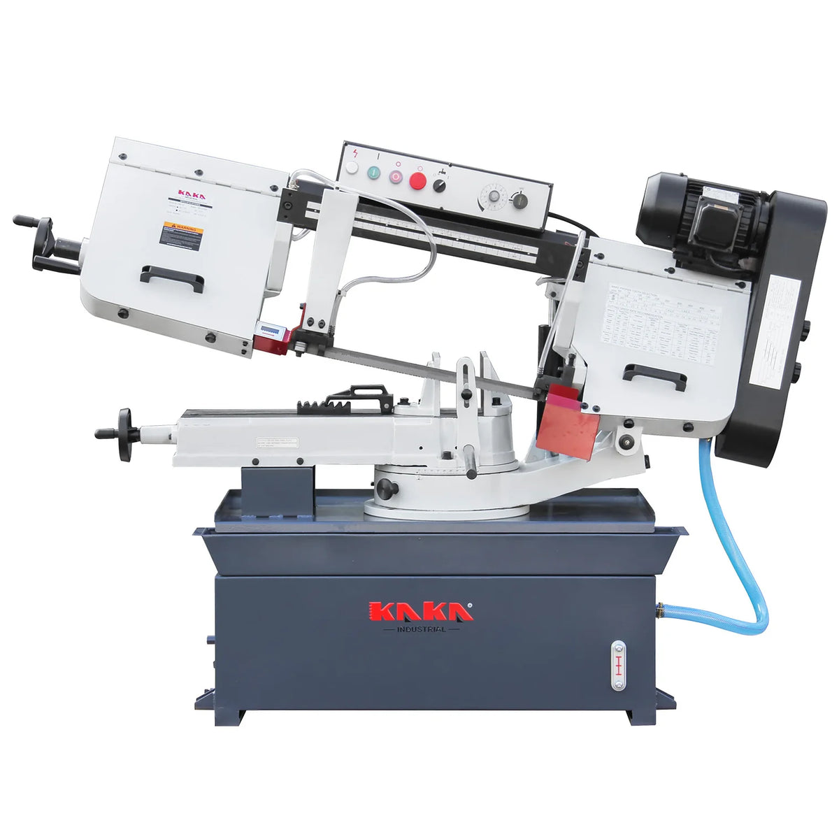 KaKa Industrial Metal Horizontal Band Saw,10 inch horizontal bandsaw, the bow can be swiveled between 45° and 90°Solid Design, Solid Design, Horizontal High Precision Vice Metal Band Saw220V-60Hz-1PH ,BS-1018R 188116