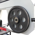 KaKa Industrial Metal Horizontal Band Saw, 21.6"x14“ Capacity Metal Cutting Band Saw, Swivel Head Miter Metal Cutting Band Saw, Round Bar Cutting, Runs on 220V-60HZ-3PH BS-2114T 188065V220