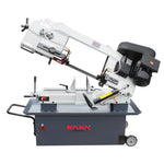 KaKa Industrial Metal Bandsaw 9"Horizontal Metal Cutting Band Saw 4 Steps Blade Speed Metal Band Saw, Space Saver Movable Metal Cutting Band Saw 115V&230V Dual Voltage Prewired 1PH BS-912B 188010V115V230