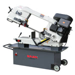 KaKa Industrial Metal Bandsaw 9"Horizontal Metal Cutting Band Saw 4 Steps Blade Speed Metal Band Saw, Space Saver Movable Metal Cutting Band Saw 115V&230V Dual Voltage Prewired 1PH BS-912B 188010V115V230