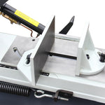 KaKa Industrial Metal Bandsaw 9"Horizontal Metal Cutting Band Saw 4 Steps Blade Speed Metal Band Saw, Space Saver Movable Metal Cutting Band Saw 115V&230V Dual Voltage Prewired 1PH BS-912B 188010V115V230