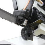 KaKa Industrial Metal Bandsaw 9"Horizontal Metal Cutting Band Saw 4 Steps Blade Speed Metal Band Saw, Space Saver Movable Metal Cutting Band Saw 115V&230V Dual Voltage Prewired 1PH BS-912B 188010V115V230