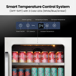 Whynter 24″ Undercounter 166 Cans Seamless Stainless Steel Beverage Fridge BSR-140SB
