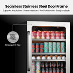 Whynter 24″ Undercounter 166 Cans Seamless Stainless Steel Beverage Fridge BSR-140SB