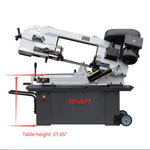 KaKa Industrial Metal Bandsaw 9"Horizontal Metal Cutting Band Saw 4 Steps Blade Speed Metal Band Saw, Space Saver Movable Metal Cutting Band Saw 115V&230V Dual Voltage Prewired 1PH BS-912B 188010V115V230