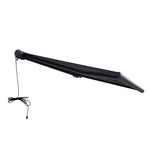 ALEKO Italian Full Cassette 10 x 8 Ft. Motorized Patio Awning with App and Remote Control AF10X8NERGRI-AP