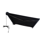 ALEKO Italian Full Cassette 10 x 8 Ft. Motorized Patio Awning with App and Remote Control AF10X8NERGRI-AP