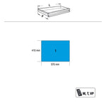 Beta C04TSS/7 Stainless Steel Mobile Roller Cabinet with 7 Drawers C04TSS/7