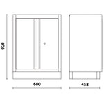 Beta C45PROX+MA Garage Tool Storage Cabinet System, Stainless Steel Coated Worktop 116.34" L x 19.49" D x 78.74" H C45PROX+MA