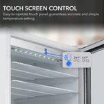 Whynter Commercial 10.6 cu. ft. Stainless Steel Commercial Beverage Merchandiser Display Refrigerator with Superlit Door and Lock – White CBM-1060XLW