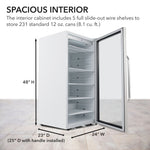 Whynter 8.1 cu. ft. Commercial Beverage Merchandiser Display Refrigerator with Superlit Door CBM-815WS