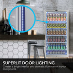 Whynter 8.1 cu. ft. Commercial Beverage Merchandiser Display Refrigerator with Superlit Door CBM-815WS