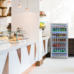Whynter 8.1 cu. ft. Commercial Beverage Merchandiser Display Refrigerator with Superlit Door CBM-815WS
