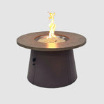 Outdoor Greatroom 48" Cirvalo Round Gas Fire Pit Table CIR-48-FSBR-K