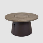 Outdoor Greatroom 48" Cirvalo Round Gas Fire Pit Table CIR-48-FSBR-K