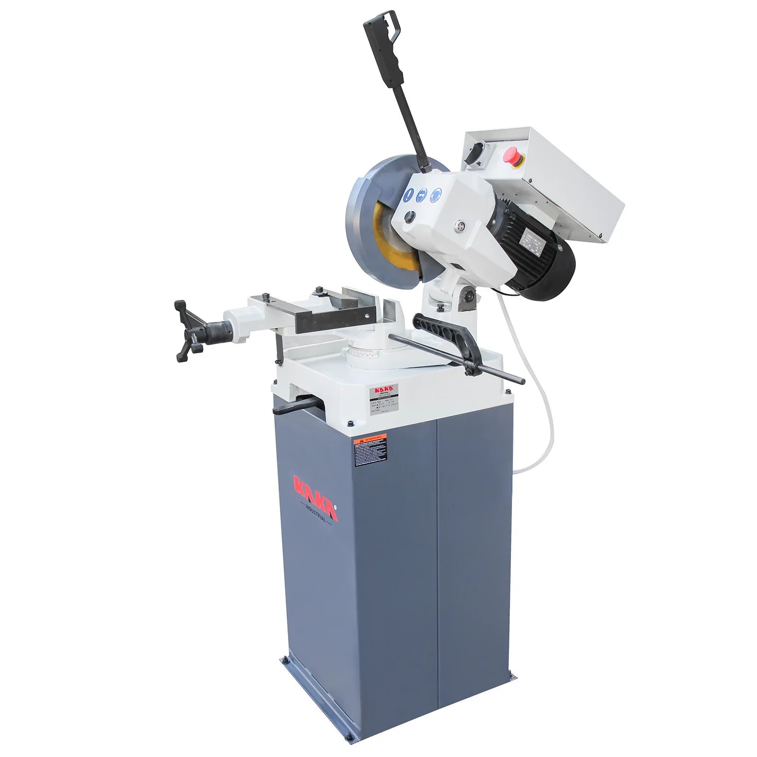 KaKa Industrial Circular Coldsaw, 11 inch Heavy Duty Manual Metal Cutting Saw with Swivel Head (±45° Miter), 1.5HP 3-Phase Motor, HSS Blade and Coolant System for Steel, Aluminum, Copper CS-11 188022V230