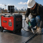 Tomahawk 5500 Watt Inverter Generator Super Quiet Portable Gas Power Professional Use TG5500i