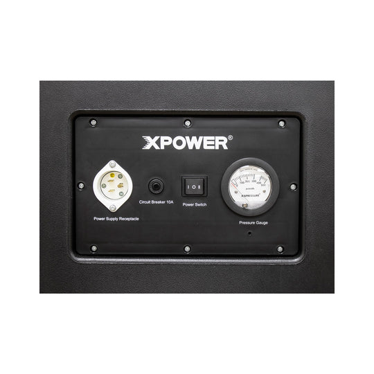 XPOWER AP-2000 portable air scrubber control panel detail