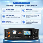 Sungold Server Rack 48V 100AH Residential Energy Storage Battery Pack Wi‑Fi & Bluetooth CoreX 5 Pro