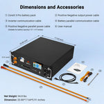 Sungold Server Rack 48V 100AH Residential Energy Storage Battery Pack Wi‑Fi & Bluetooth CoreX 5 Pro